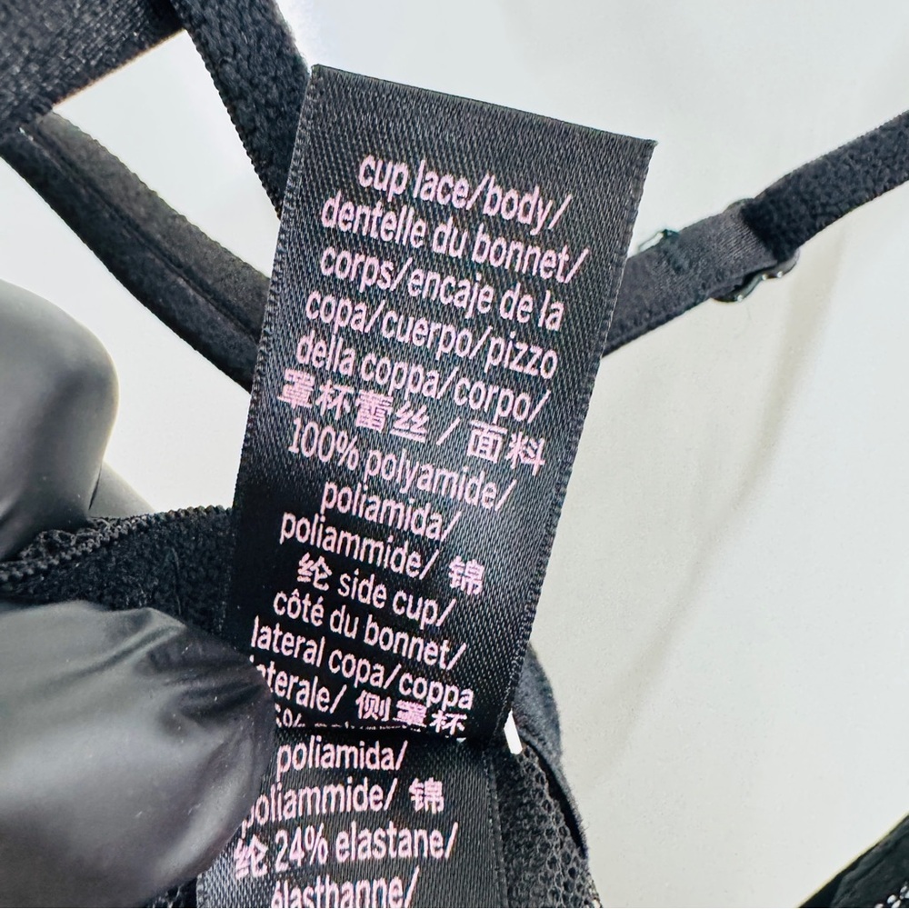 Victoria’s Secret Sheer Black Lace Babydoll Lingerie Chemise Strappy Back Small - Picture 7 of 7